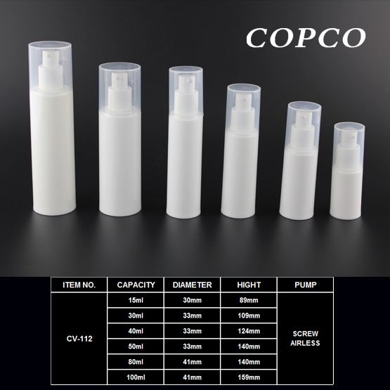 15/30/40/50/80/100ml Airless bottles #CV112