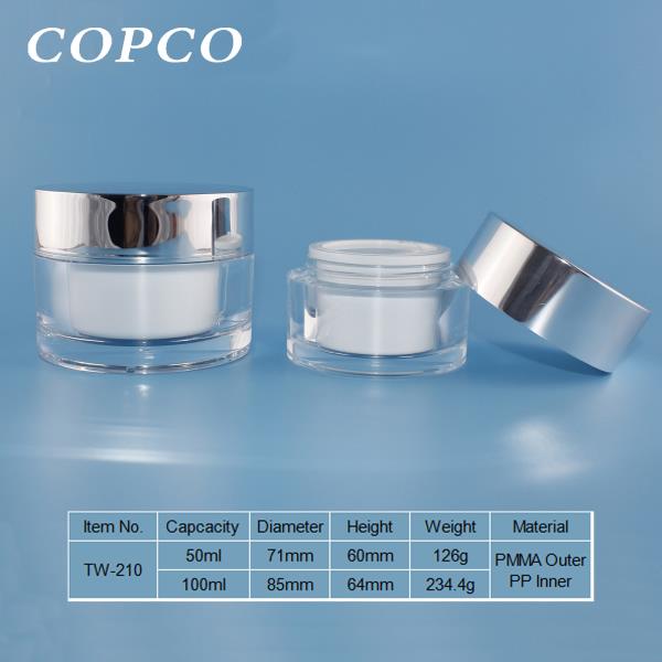 PMMA double wall jar #TW-210