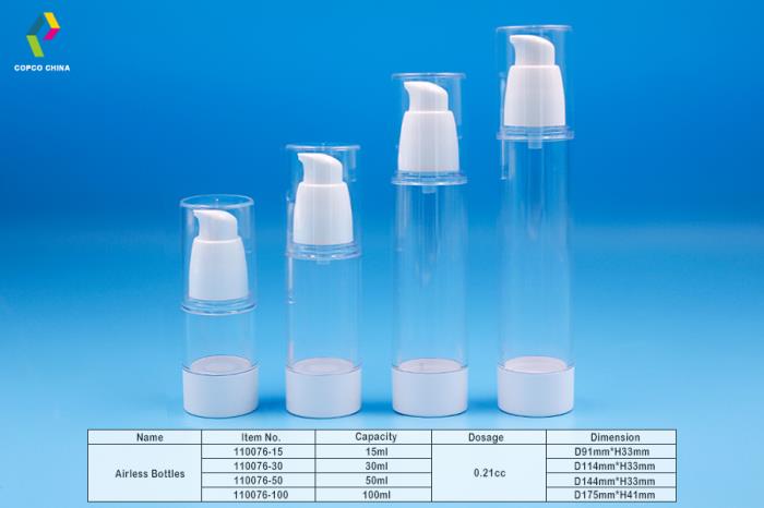 More size variations available in COPCO’s airless bottle collection