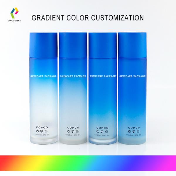 Gradient color customization for Thick-walled PET Packaging Bottles and 2-piece Closures
